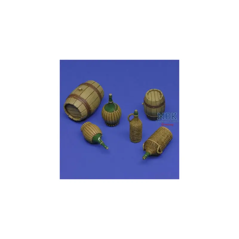 Must-Have Wicker Bottles and small barrels (1:16)