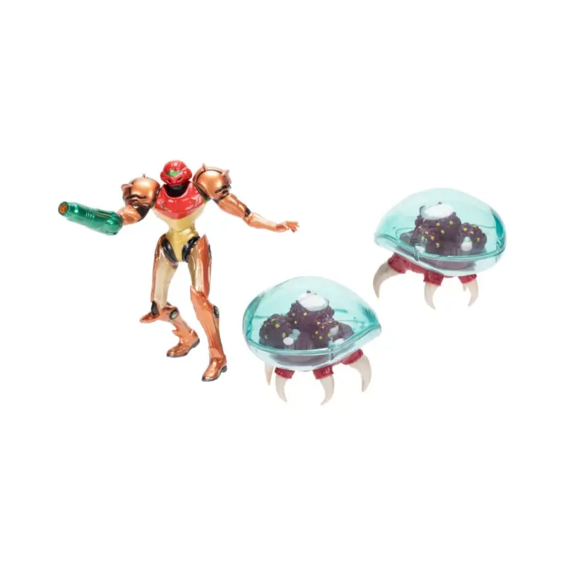 Snelle Levering World of Nintendo pack 3 Metroid Samus Bounty Hunter figures 6 cm Figuurtje