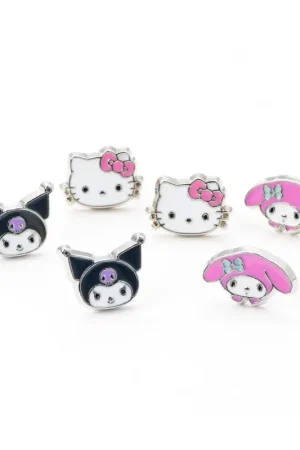 Hoge Kwaliteit HELLO KITTY & Friends - Set of 3 Pairs of Stud Earrings
