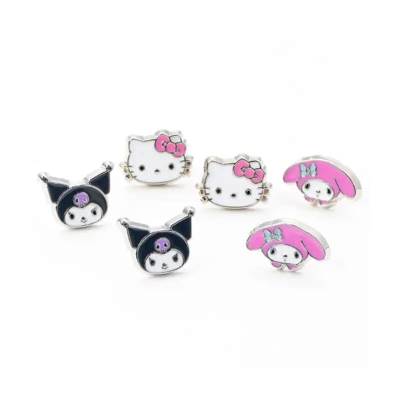 Hoge Kwaliteit HELLO KITTY & Friends - Set of 3 Pairs of Stud Earrings