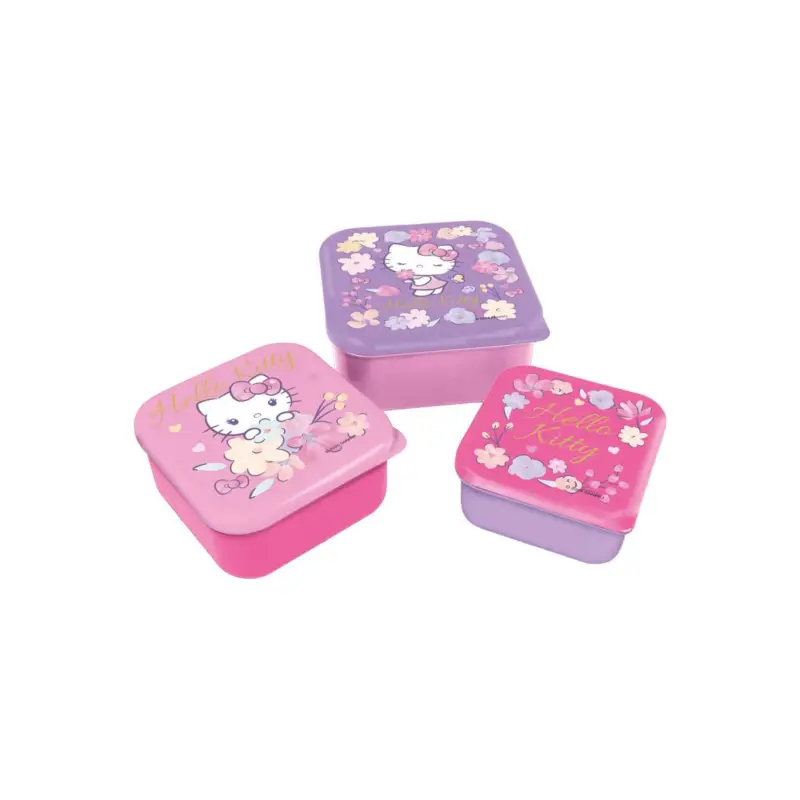HELLO KITTY - Snack Boxes - 3 pcs Express Levering