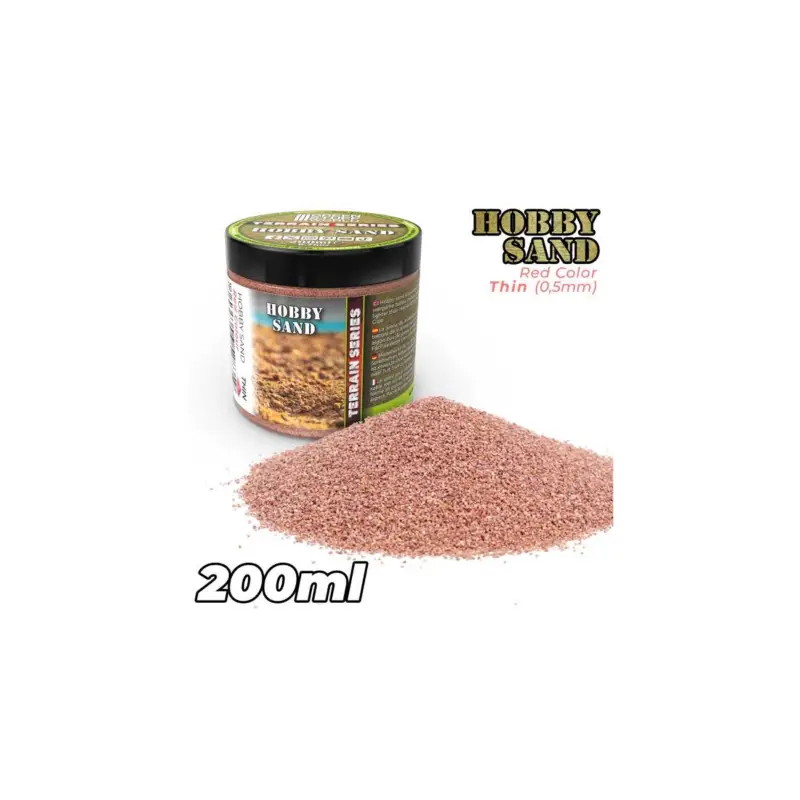 Premium Thin hobby sand - red 200ml