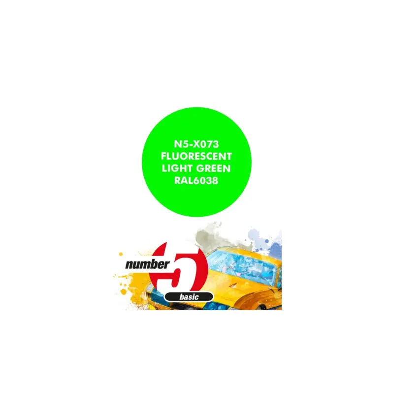 Fluorescent light green ral 6038 - 30ml Acrylverf Exclusieve Aanbieding
