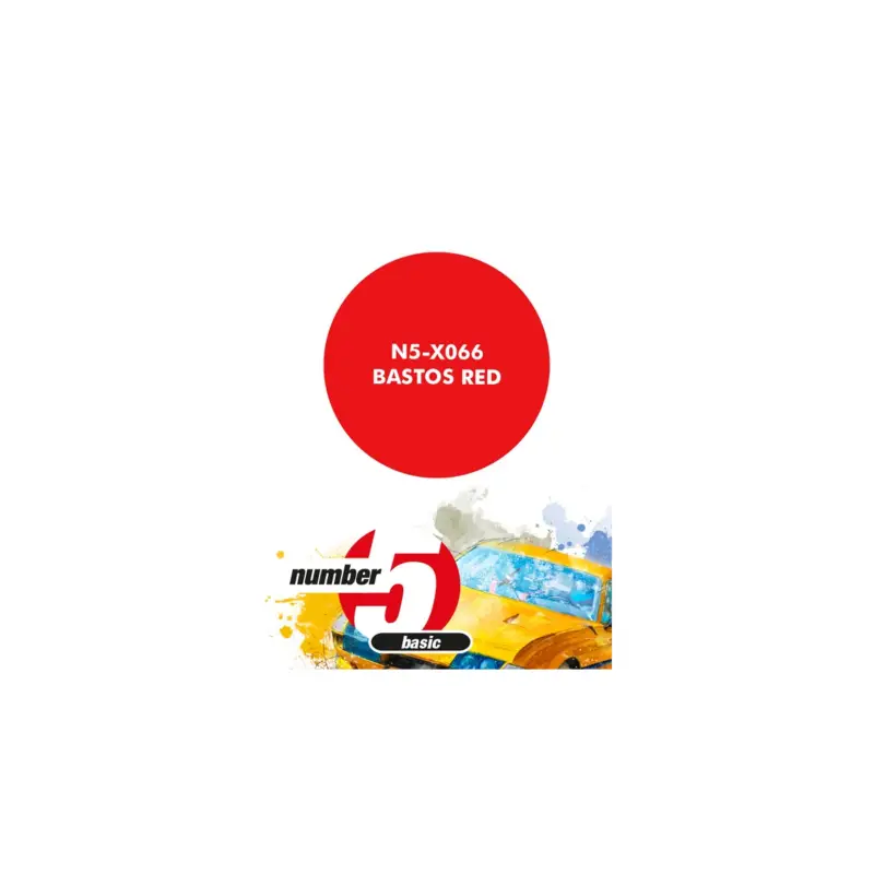 Bastos red - 30ml Acrylverf Laatste Versie