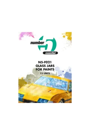 Glass jars for paints 12 units Op = Op