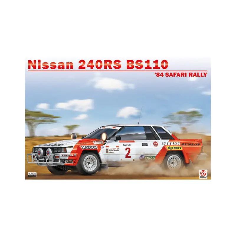 Nissan 240rs bs110 '84 safari rally Schaalmodel Fabrieksprijs