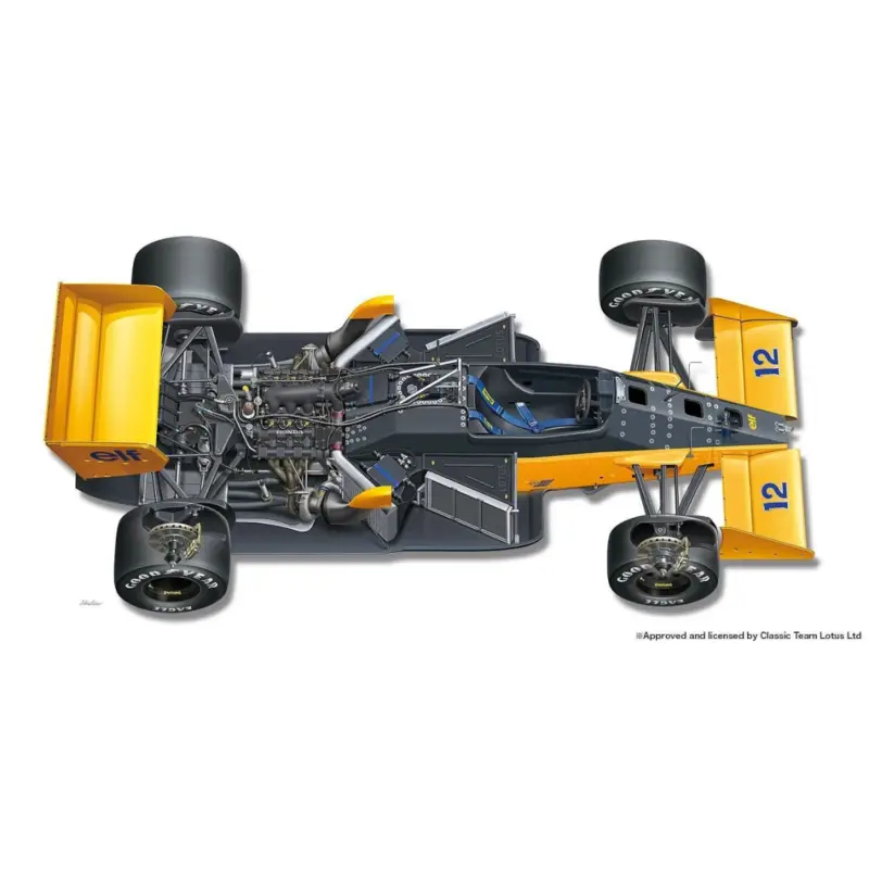 Lotus 99t 1987 monaco winner Schaalmodel Laatste Versie