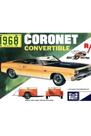 1968 dodge coronet convertible with trailer Schaalmodel Merkproduct