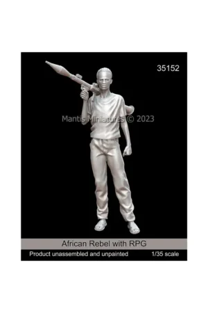 Tijdelijk Beschikbaar African rebel with rpg Figuren