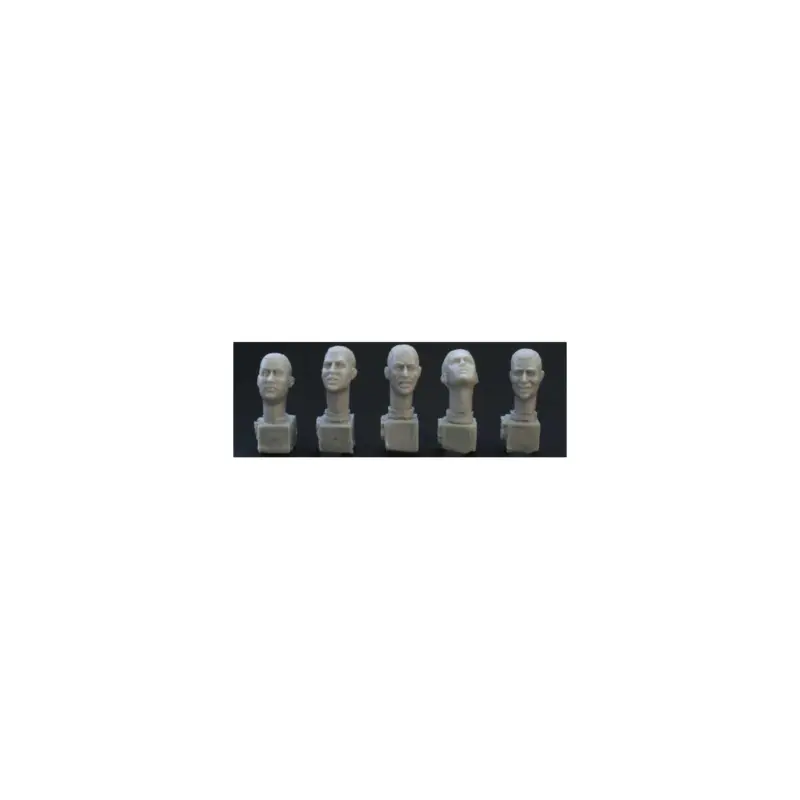 Headset 5 heads close cropped hair Figuren Direct Beschikbaar