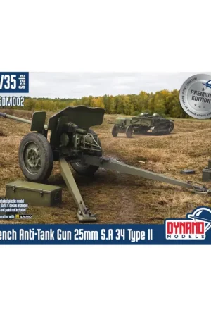 Lage Prijs French anti-tank gun 25mm s.a 34 type ii premium edition