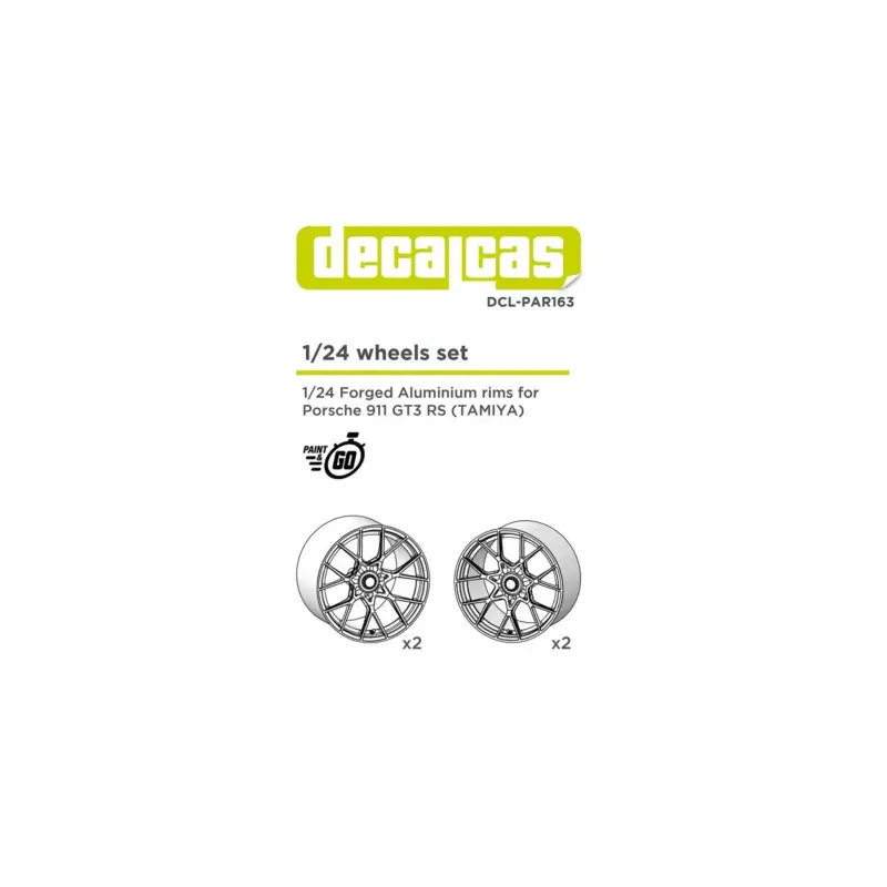 Shop Nu Wheels set forged aluminium rims for porsche 911 gt3 rs (tamiya)