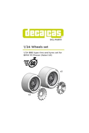 Must-Have Rims and tyres set for scale models : bmw m1 bbs (2-2 units/each)
