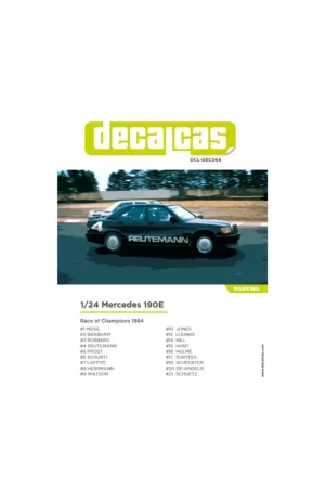 Dagaanbieding Mercedes 190e - race of champions 1984