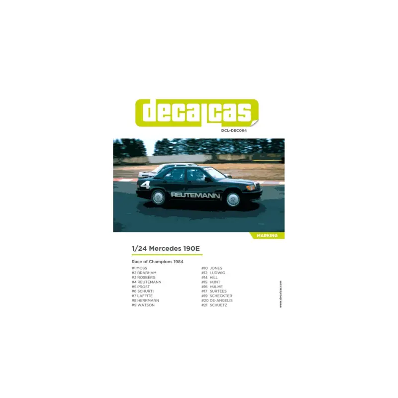 Dagaanbieding Mercedes 190e - race of champions 1984