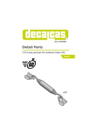 Beperkte Voorraad Long springs for exhausts type 2