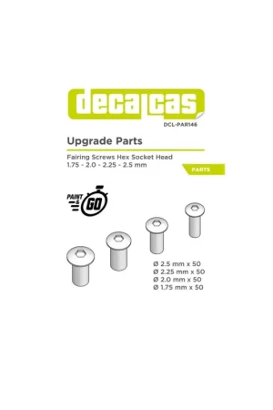Fairing screws hex socket head 1.75 - 2.0 - 2.25 - 2.5 mm Voordeelprijs
