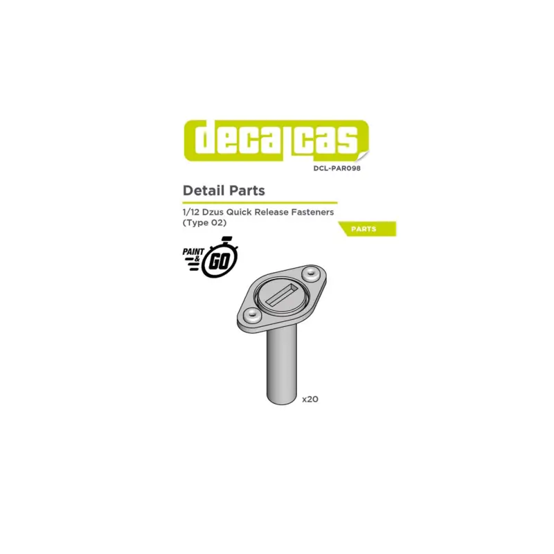 Dzus quick release fasteners (type 02) Beperkt Aanbod