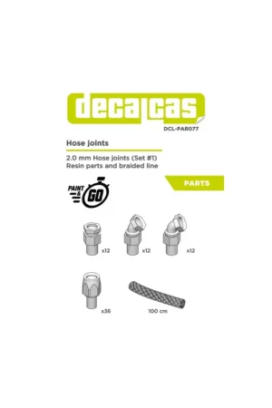 2.0mm hose joints set 1 Speciale Aanbieding