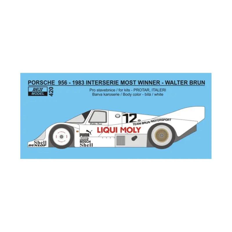 Fabrieksprijs Porsche 956 1983 interserie most winner walter brun