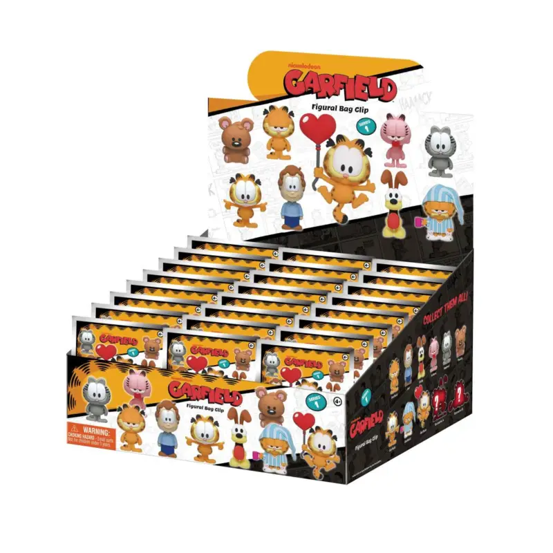 GARFIELD - Series 1 - 3D Foam Bag Clip (Display 24 Pcs) Betrouwbaar