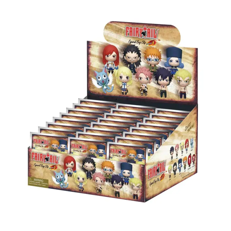 FAIRY TAIL - Series 1 - 3D Foam Bag Clip (Display 24 Pcs) Voordeelprijs