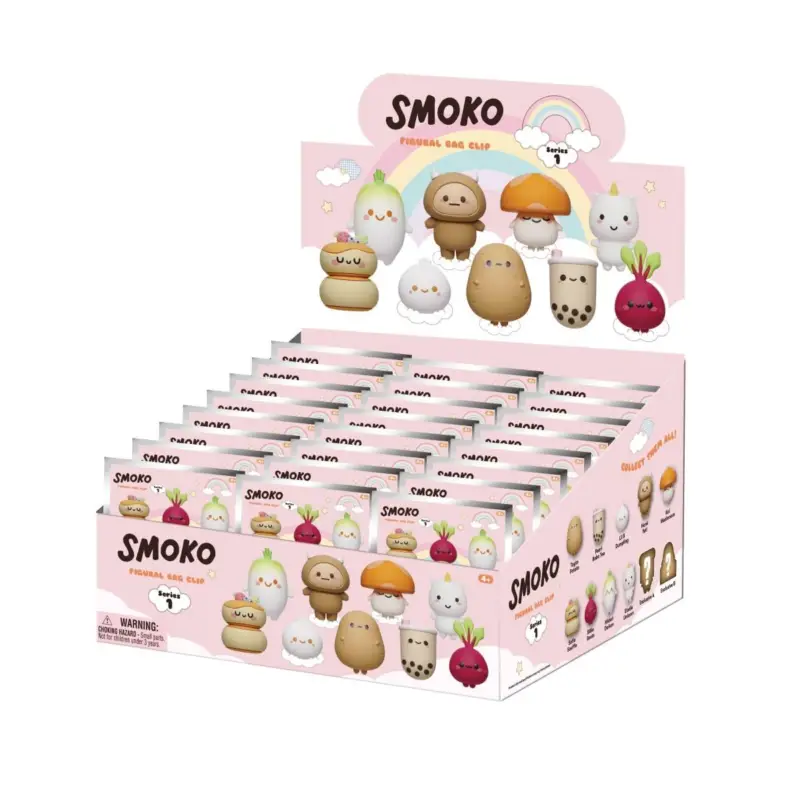 SMOKO - Series 1 - 3D Foam Bag Clip (Display 24 Pcs) Rechtstreeks Van De Fabrikant
