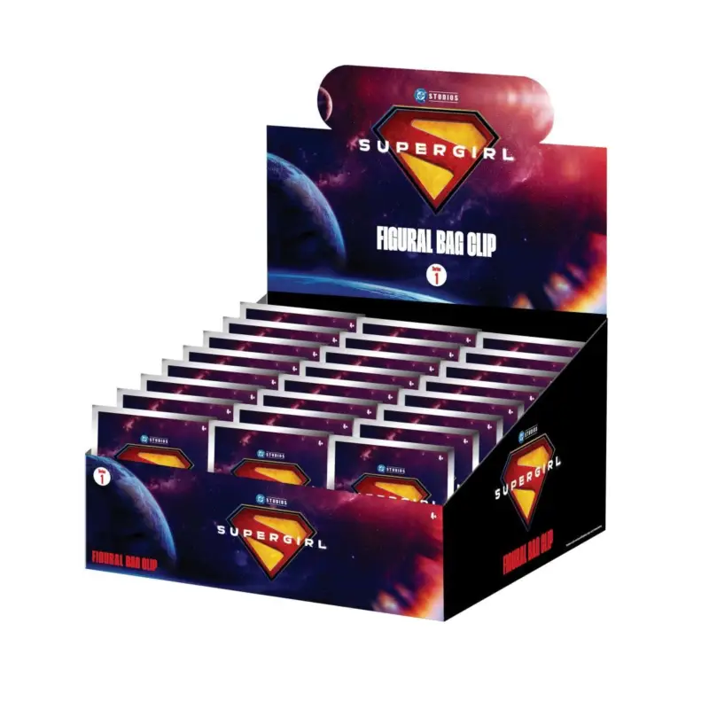 SUPER GIRL MOVIE - Series 1 - 3D Foam Bag Clip (Display 24 Pcs) Dagaanbieding