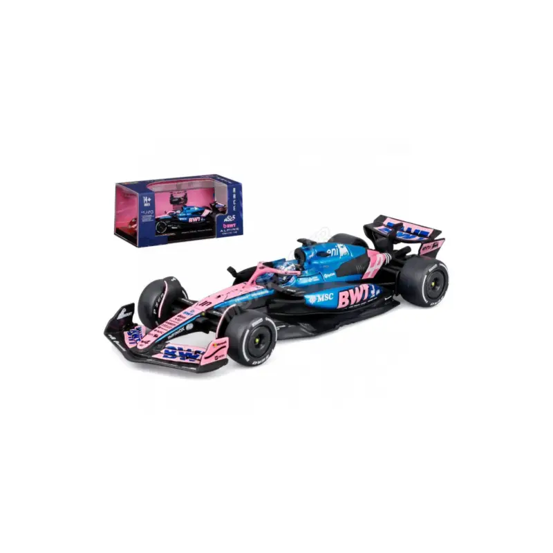 Lage Kosten Alpine f1 a525 team bwt alpine 10 pierre gasly 2025 (premium packaging with helmet) Miniatuur