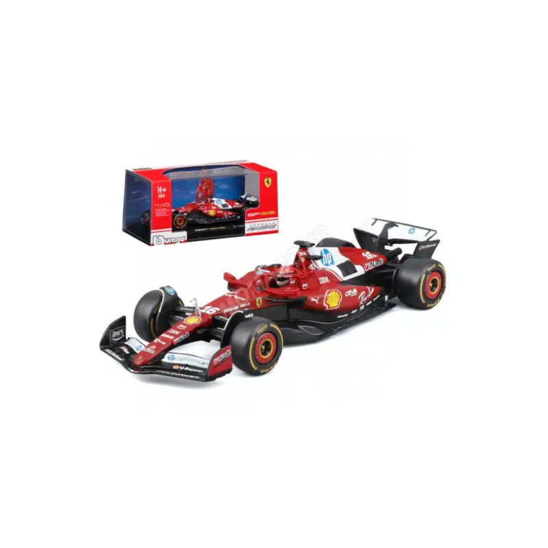 Bestel Nu Ferrari f1 sf-25 team scuderia ferrari hp 16 charles leclerc 2025 (premium packaging with helmet)