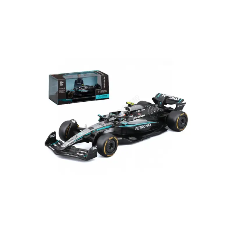Mercedes gp f1 w16 team amg petronas motorsport 12 andrea kimi antonelli 2025 (premium packaging with helmet) Direct Verzonden