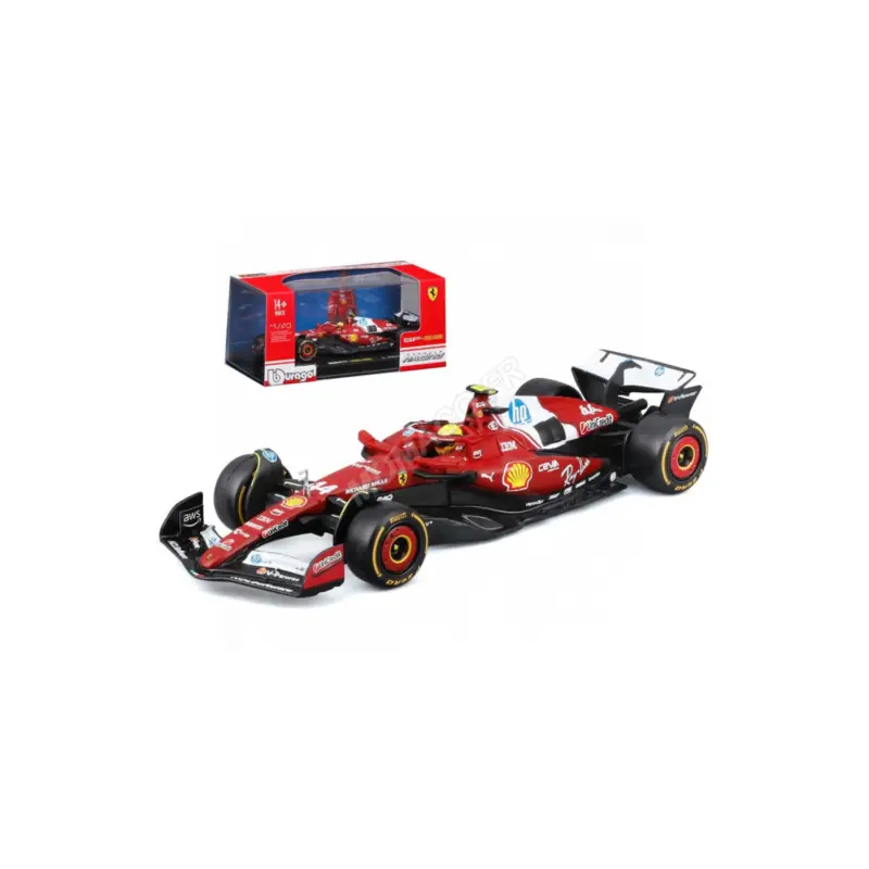 Fabrieksprijs Ferrari f1 sf-25 team scuderia ferrari hp 44 lewis hamilton 2025 (premium packaging with helmet)