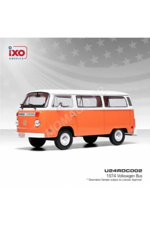 Volkswagen bus 1974 orange Miniatuur Actieprijs