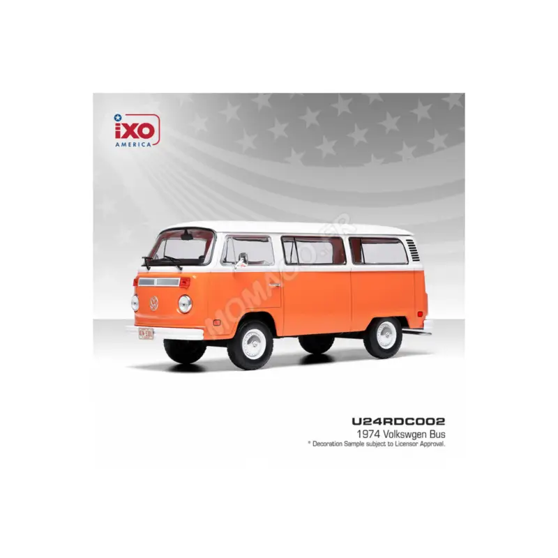 Volkswagen bus 1974 orange Miniatuur Actieprijs