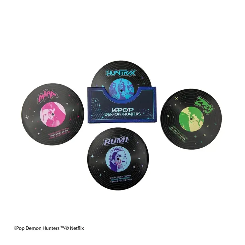 KPOP DEMON HUNTER - Hunters and Demons Album - Set of 4 Coasters Hoge Kwaliteit