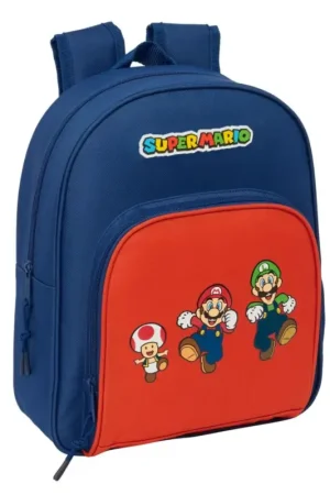 SUPER MARIO - Mario, Luidi, Toad - Backpack '34x28x10cm' Laatste Kans