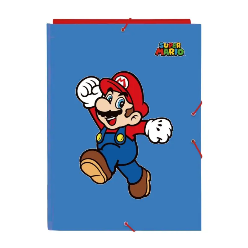 Merkproduct SUPER MARIO - Premium A4 Flap Binder with Elastic Bands