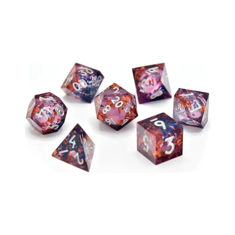 Express Levering CritStones Liquid Core Fey Mist Dice Pack (7)