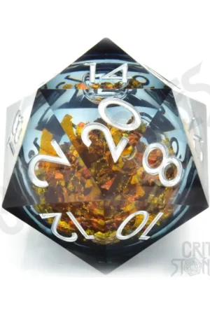 Nu Kopen CritStones D20 Liquid Core King Midas Dice 5cm