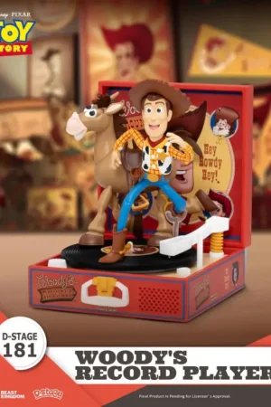 TOY STORY - Woody's Record Player - Diorama D-Stage 13.7cm Figuurtje Alleen Vandaag