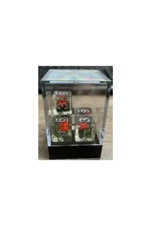 Op = Op Set of 5 D6 resin dice from the Insert range - boxed - Ladybug