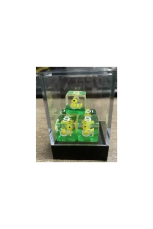 Shop Nu Set of 5 D6 resin dice from the Insert range - boxed - Duck
