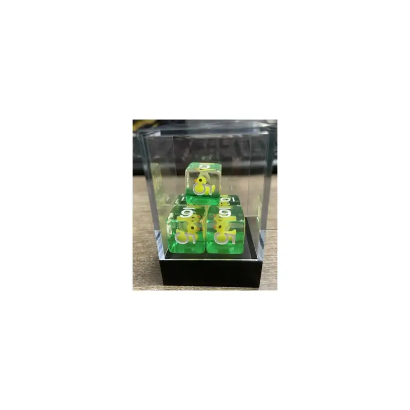 Shop Nu Set of 5 D6 resin dice from the Insert range - boxed - Duck