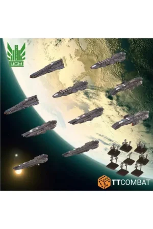 Koopje Dropfleet Commander - UCM Battlefleet Figuurtje