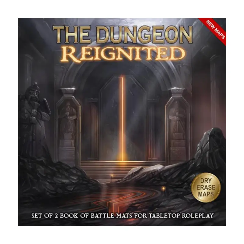 The Dungeon ReignitedSet of 2 Books of Battle Mats Premium