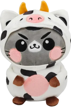 Favoriet FUNNY CATS - Cow - Plush 21cm