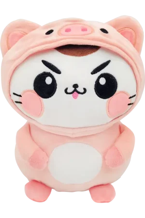 Laatste Versie FUNNY CATS - Pig - Plush 21cm