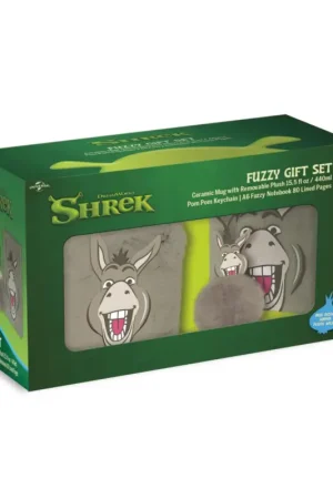 Uitverkoop SHREK - Donkey - Fuzzy Gift Set - Notebook + 440ml Mug + Keychain