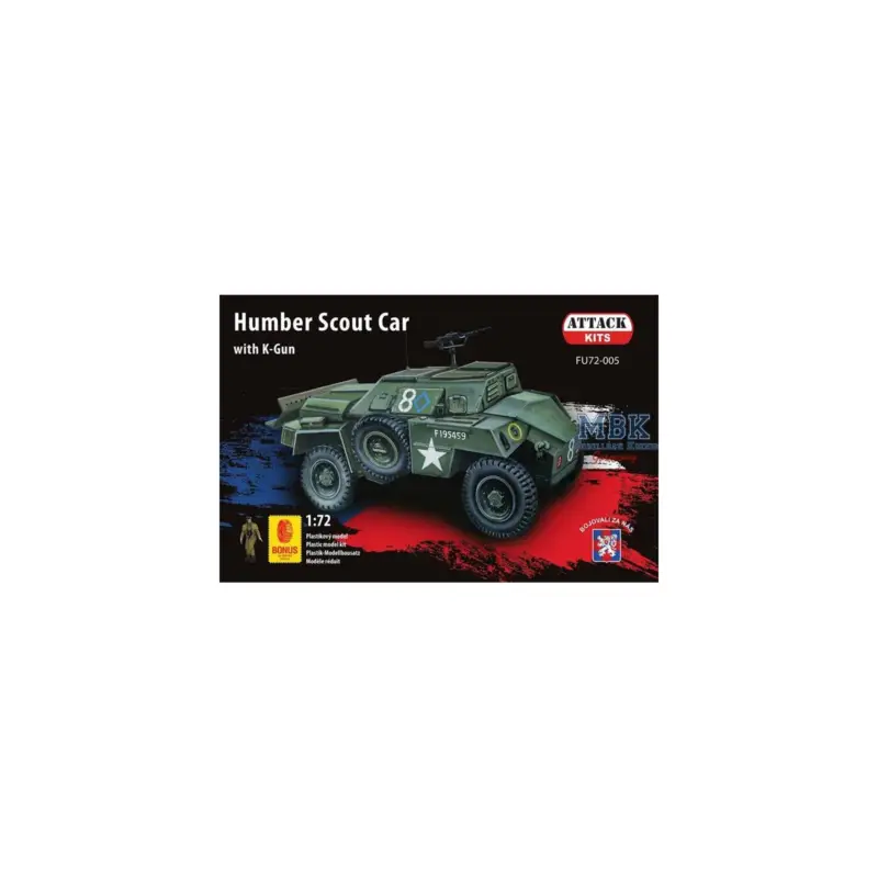 Flitsaanbieding Humber Scout Car with K-Gun + Bonus Parts Schaalmodel