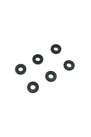 Kyosho Anodized Washers 3x7x1mm (6) - Black Merkproduct